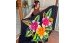 Hot Sale Rayon Sarong Hand Painted Flower Design by Balinese Artisans